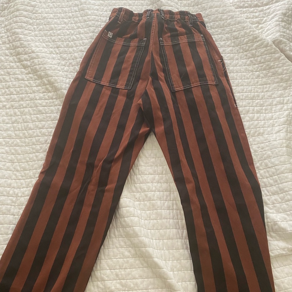 Big Bud Press - Black Striped Work Pants - Fudgesicle Brown.